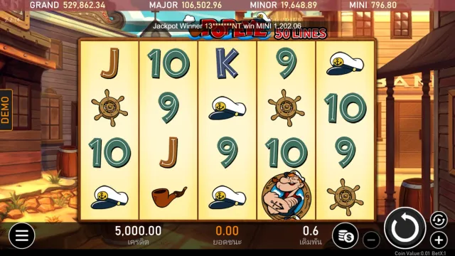 วิธีเล่น Popeye slots